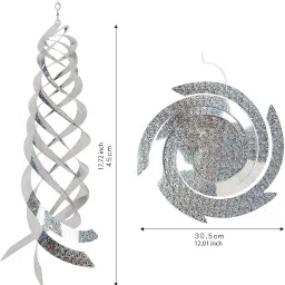 MERISHOPP 4X Wind Spinner Sparkly Creative Hanging Sculpture for Farm Backyard Outdoor image 1
