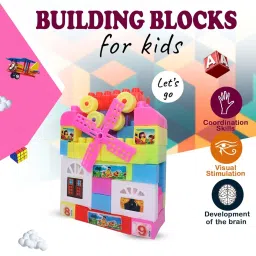 Kabello Fan Building Blocks for Kids | Creative and Educational Building Block Toy Set | Home Play and Outdoor Play Toy Set image 1