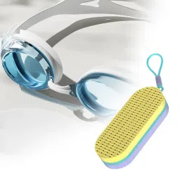 MERISHOPP Swim Goggle Case for Swimming Goggles Zipper for Beach Enthusiasts Traveling Yellow| Goggles | Swimming Goggles image 5