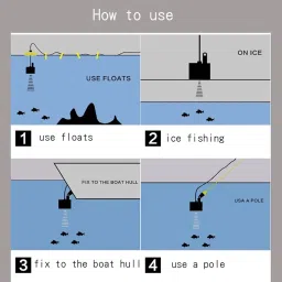 Jazzy Pearls®Boat Fish Finder Fishing Lure Sonar Sensor Fishfinder Fishing Depth Locator|Sporting Goods | Fishing | Fishfinders|1 Set Fish Finder image 5