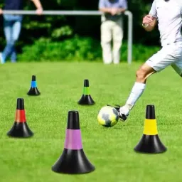 MERISHOPP 10x Football Training Cones Field Wear Resistant Tools Practice Cone Markers image 3