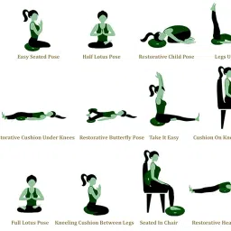 NutriBuck® Buckwheat Round ZAFU Meditation Cushion Filled with Buckwheat Hulls (Dark Green) image 5