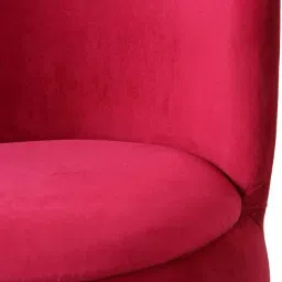 PLATINUM WOOD CRAFT Foam Pouf (Chair Maroon, Pre Assembled) image 3