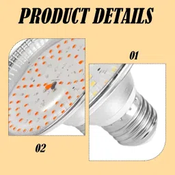 MERISHOPP E27 Socket 18W Grow Light For Greenhouse For Grow Tents Accessory Waterproof Pink Red Spectrum| image 1