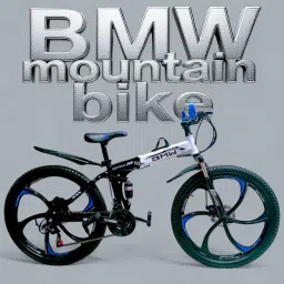 ROAD FASTARS X6 Series 21-Speed Gear Cycle for Men | Foldable 26-Inch Bicycle with Spoke Alloy MacWheels, Dual Disc Brakes & Dual Suspension | Off-Road & City Riding Bike (Black 6 Spoke) image 1