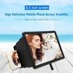OM SALES 3D Hd Screen Magnifier with Mobile Holder Stand Amplifier & Expander for All Phones Foldable Eye Protection for Watching Movies, Reading, Videos Anytime image 1