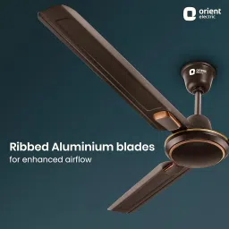 Orient Electric’s 1200 mm Pacific Air Déco| Decorative ceiling fan | Powerful airflow| BEE Star Rated | 2-year warranty | Smoke Brown, pack of 1 image 1