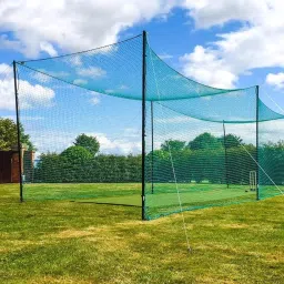 Sports Nets Cricket Batting Cage – Regular Training Netting for Outdoor Practice in Backyard or Ground (Green, 15FT. x 40FT.) (Green) image 1