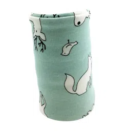 Enakshi (Label) Creations USB Baby's Feeding Bottle Warmer Bag Heating Pouch Infant Milk Heater Sleeve Fox and Deer with Green Background image 4