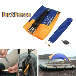 MERISHOPP® Inflatable Boat Kayak Canopy Awning Sun Shade Shelter 2 Person 114x236CM|Sporting Goods | Water Sports | Kayaking, Canoeing & Rafting | Accessories image 2
