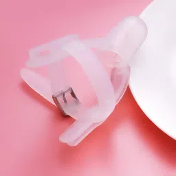 Generic Silicone Thumb Sucking Stop Finger Guard Children Thumb Sucking Treatment Kit for Infant, White image 3