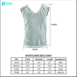 Training Bibs Scrimmage Vests Pennies for Soccer Set of 6 (Blue, L) image 4
