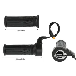 EBike Throttle Grip, Electric Bicycle Scooter Full Twist Throttle Ebike Handlebar with Waterproof Joint Scooter Speed Throttle Handle for Electric Bicycle image 3