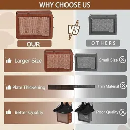 WonderWoods Wooden Piggy Bank, Money Box, Coin Box with Carved Design for Children image 2