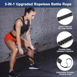 VOORDEEL™ Wireless Battle Rope for Home Workouts – Heavy-Duty Spring Resistance Trainer for Strength, Core & Full Body Fitness image 4