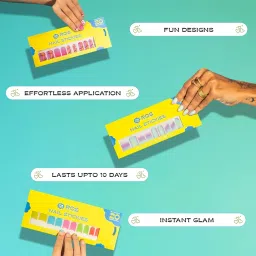 ROS Beauty Nail Stickies | 20 Count | Easy-to-Apply Vibrant Nail Art Stickers | Long-Lasting, Lightweight, & Mess-Free | Unique Designs for Effortless DIY Manicure | Birds of Paradise image 3