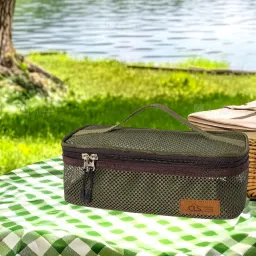 Bnf® Cookware Bag Travel Organizer Tote Outdoor Flatware Camping Utensils Storage Deep Green|Sporting Goods | Outdoor Sports | Camping & Hiking | Camping Cooking Supplies image 5