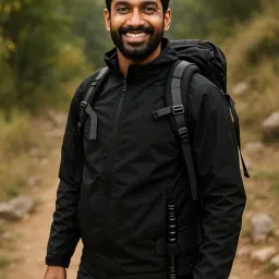 AutoStick Palm Push Foldable Automatic 31 Inch Extendable Telescopic Rod for Walking Hiking Black image 3