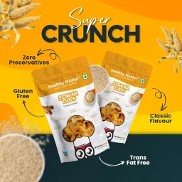 Healthy Master Light & Crispy Jowar Chips 200 Gram | Millet Chips image 2