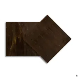 Stained Glass from Sai Mosaic Art, 2 Pc of 4"x4" for Mosaic Work Dark Brown image 1