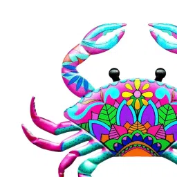 Merishopp 2X Metal Crab Wall Art Decor Yard Home Decorative Sculpture image 4