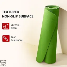 Premium Yoga Mat for Men & Women – Non-Slip, Eco-Friendly, Extra Thick (6mm) Exercise & Fitness Mat for Yoga, Gym & Home Workout with Carry Strap_BSM_10 image 3