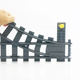 City Train Track - 2 Sets Track Switch Accessories Building Block, Road Flexible Rails Bricks Toys image 1