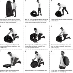 R RUNILEX Polyester Cloth Changing Toilet Tent Pop Up Portable Foldable Privacy Outdoor Tent For Outdoor Dressing Changing Room, Camping And Hiking (Armygreen), 1 Person image 5