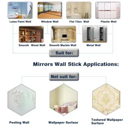 Wall1ders Acrylic Ek Onkar 3D Mirror Stickers for Wall (Golden) image 3