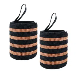 TRENDYNEST Wrist Wrap Weight Lifting Wrist Support for Competition Bodybuilding Workout Orange | Gloves Straps & Hooks | Strength Training image 1