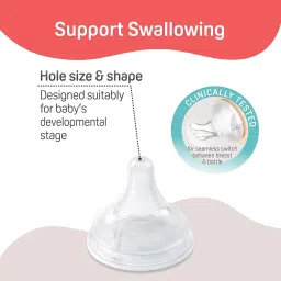 Pigeon Classic Teat Fast Flow Nipple 9months+ Softlatch Peristaltic Plus Nipple 1pc -LL Case image 3