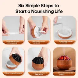 Shubh Empire Humidifier for Room Moisture, Aroma Diffuser for Home, Cool Mist, Small Quiet Air Humidifier Cold & Cough for Home & Car | Air Freshener image 2