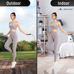 Cason Professional Skipping Rope With Counter for Man,Women,Kids/Smart Jumping Rope For Exercise Gym Workout, Sports Speed Skipping Rope With Adjustable Weighted Jump Rope (Black, NO App (only Counter)) image 3