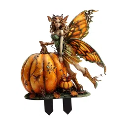 bnf® Garden Stake Decorative Fairy on Pumpkin Figurine for Walkway Garden Pathway Home & Garden | Yard, Garden & Outdoor Living | Garden D?©cor | Statues & Lawn Ornaments image 4