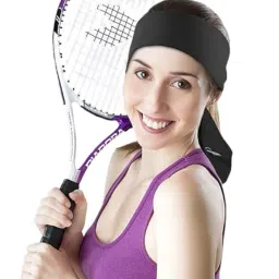 PAROPKAR Sports Headbands for Men and Women (4 Pack) - Lightweight Sweat Band Moisture Wicking Workout Sweatbands for Running Cross Training Cricket Gym Yoga and Bike - Unisex Hairband image 4