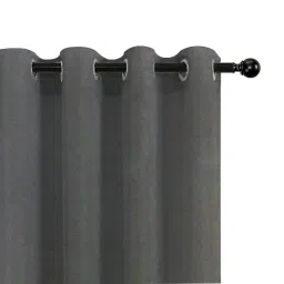 amazon basics - Room Darkening Blackout Window Curtains, 100% Room Darkening | 5 Feet |Set of 2| Plain Design | for Living Room and Bedroom | 115cmx150cm, Color- Grey image 5