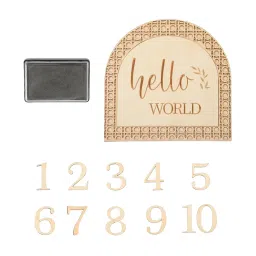 BNF Wooden Baby Birth Announcement Sign Foot Prints Baby Keepsake for Child Baby | Baby | Keepsakes & Baby Announcements | Other Baby Keepsakes image 4