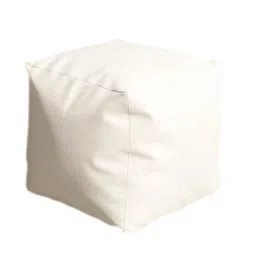 ARTISOUL® Unfilled Pouf Cover 44Cmx44Cmx41Cm Square Cushion for Indoor Home Under Desk White | Furniture | Ottomans, Footstools & Poufs image 5
