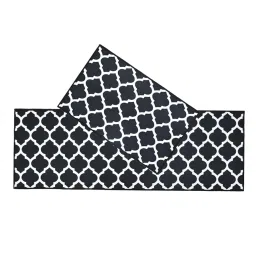 ishro home Kitchen mats for Floor Anti Slip Waterproof | Set of 2 Pcs| Non-Skid, Soft Absorbent Rugs for Kitchen, Laundry, and Hallway|137x45cm, 45x71cm| 4mm Thickness image 2