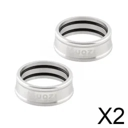 THE STYLE SUTRA® 2x2x Folding Bike Handlebar Fixing Rings Aluminum Frame Stem Mount Replacement Argent 25.4mm | Sporting Goods | Cycling | Bicycle Components & Parts image 2