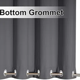 Duronet - Waterproof & Sun Blockage Top & Bottom Grommet Curtainse Outdoor Curtains (Grey, 4.5 X 7.5 Feet, Polyester), Pack Of 2 image 4