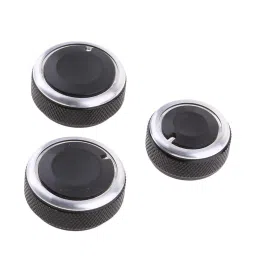 LOOM TREE® 3 Piece Car Air Conditioner A/C Panel Switch Knobs for Vw Polo 2002-2013 image 2