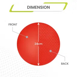 GISCO Spot Markers 9.5 Inch Non Slip Rubber Agility Markers Flat Field Cones Floor Dots for Soccer Basketball Sports Speed Agility Training and Drills | Set of 10 Assorted Colours image 2