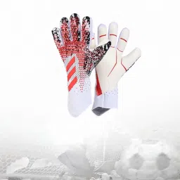 CALANDIS™ Soccer Goalie Gloves Anti Slip Hand Protector Professional Goalkeeper Gloves Size 7 Red and White | Gloves | Clothing, Shoes & Accessories | Soccer image 2