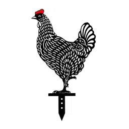 Acrylic Chicken Yard Art Rooster Hen Chicken Yard Stake Garden Floor Decor D image 3