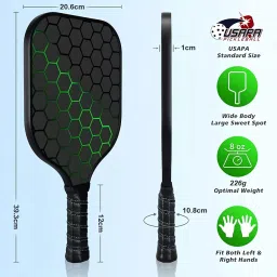 Xfopz Pickleball Paddles Set, Glass Fiber USAPA Approved Pickle Ball Paddle Indoor Outdoor Rackets Pickleballs Racquet Gifts image 1