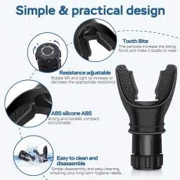 kuword Exerciser Trainer,Portable Adjustable Mouth and Muscle Trainer for Daily Fitness Training, Outdoor Exercise,Exercise Trainer.Yoga Easy to Clean and use for Normal Care & Indoor Exercise. image 1