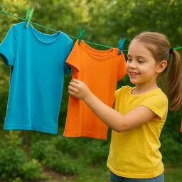 RK Trends PVC Coated GI Wire Clothesline, 20 Metres, Heavy Duty, Assorted Colours image 5