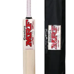 AEM® Poplar Willow Wooden Cricket Bat with Cover for Boys & Girls (Size 2 for 5-7 Year) image 2