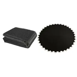 MERISHOPP® Durable Trampoline Mat 6ft Round Frame Bounce Bed Pad & 6-Pole Safety Net | Sporting Goods | Fitness Running & Yoga | Fitness Equipment & Gear | Trampolines image 4